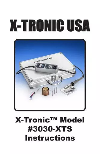X-Tronic 3030-XTS Instructions