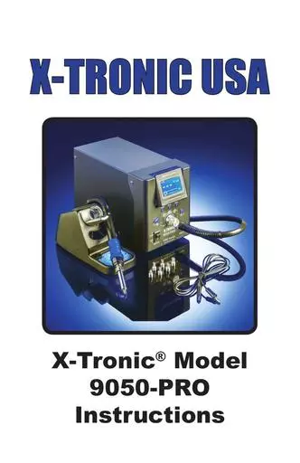 X-Tronic 9050-PRO Instructions
