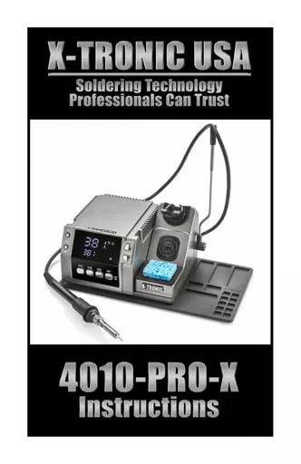 X-Tronic 4010-PRO-X Instructions