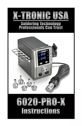 X-Tronic 6020-PRO-X Instructions