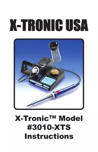 X-Tronic 3010-XTS Instructions