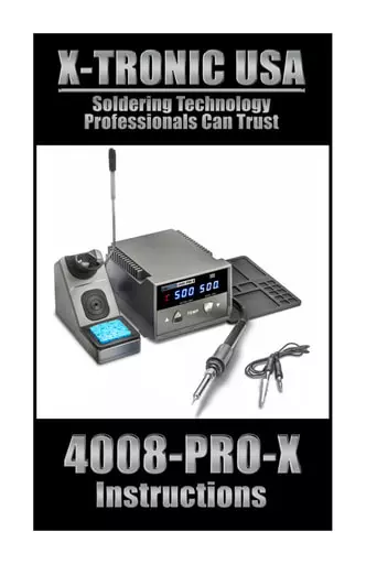 X-Tronic 4008-PRO-X Instructions